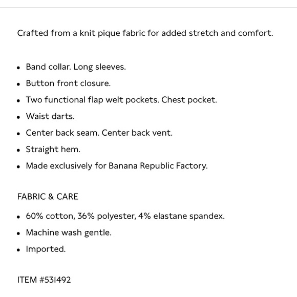 Banana Republic Factory Size XXSP Blazer - Picture 6 of 6